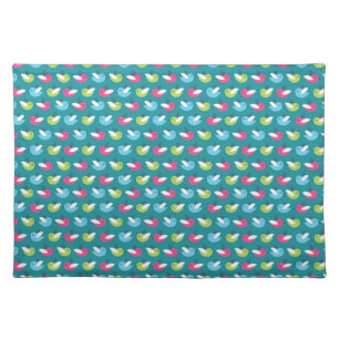 Birds pattern Blue Placemat