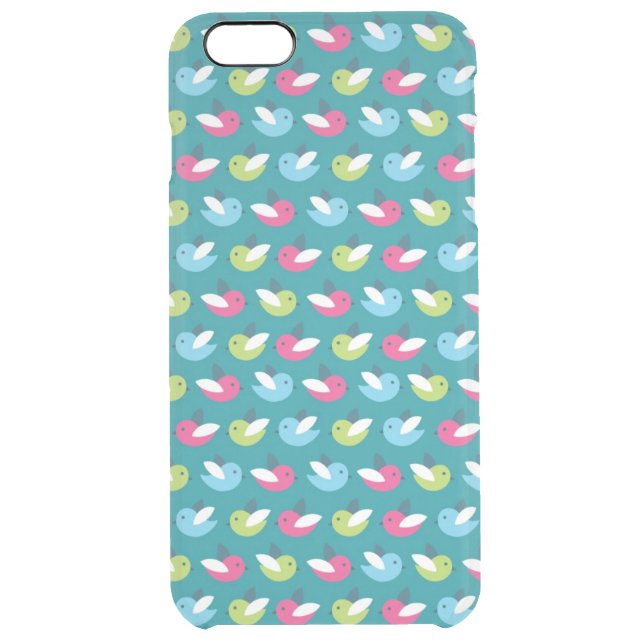 Birds pattern Blue Uncommon iPhone Case (Back)