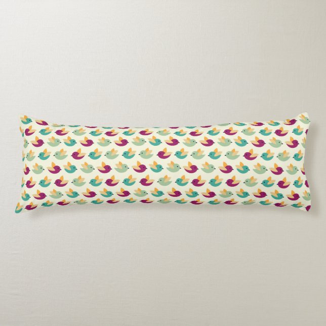 Birds pattern body pillow (Front)