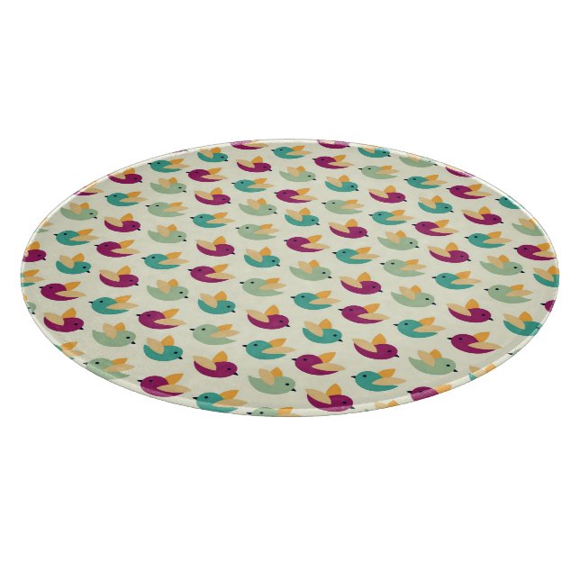 Birds pattern cutting board (Corner)