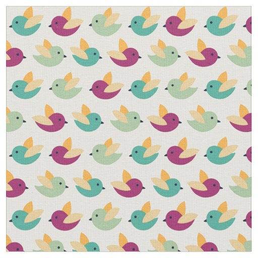 Birds pattern fabric