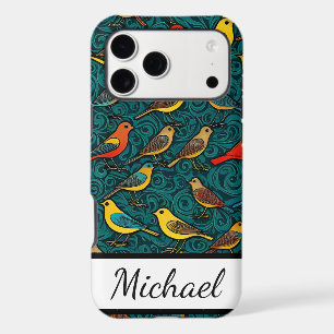 Birds Pattern for Birders Bird Lovers Customize iPhone 17 Pro Max Case