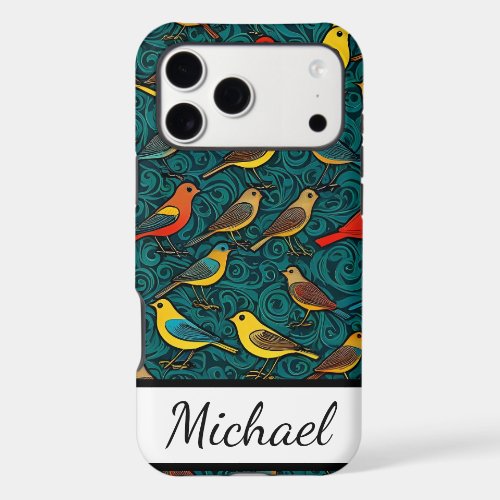 Birds Pattern for Birders Bird Lovers Customize  iPhone 17 Pro Max Case