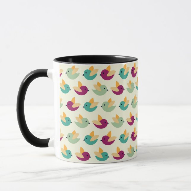 Birds pattern mug (Left)