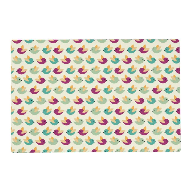 Birds pattern placemat (Front)