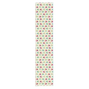 Birds pattern short table runner