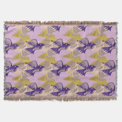 Birds Pattern Tesselation Choose color T Blanket 5