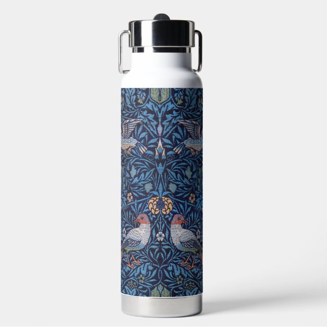 Birds Pattern, William Morris Water Bottle (Front)