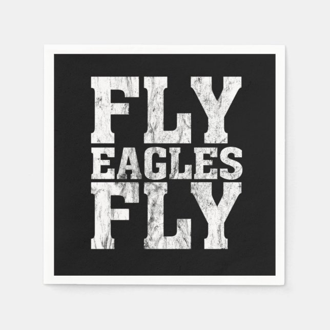 Birds Philadelphia Team Fly Eagles Fly Philly Foot Napkins (Front)