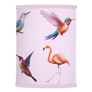 Birds Pink Lampshade