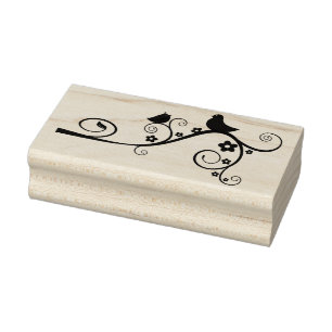 Birds Rubber Stamp