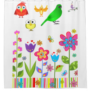 Birds Shower Curtain
