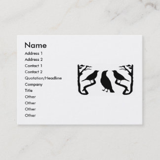 Birds Silhouette Business Cards