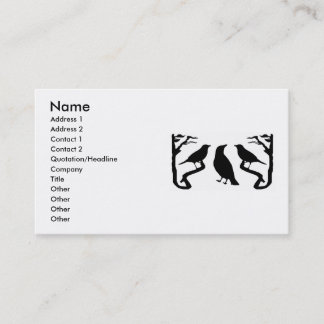Birds Silhouette Business Cards