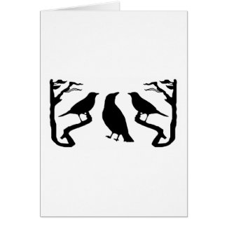 Birds Silhouette Cards