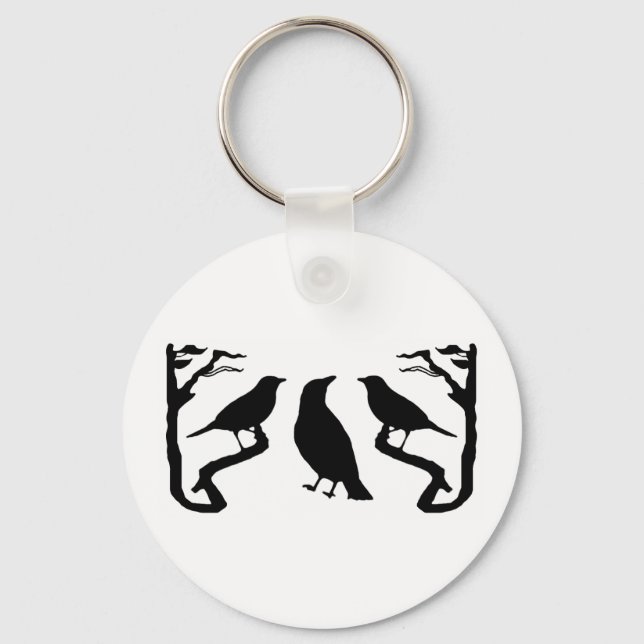 Birds Silhouette Keychain (Front)