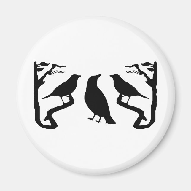 Birds Silhouette Magnet (Front)