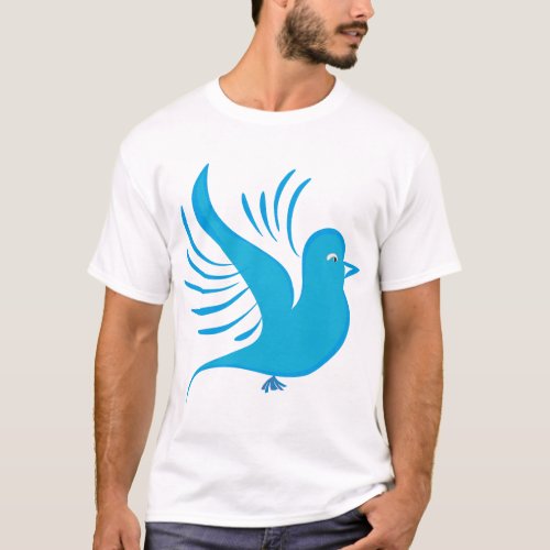 Birds Sky color design  T_Shirt