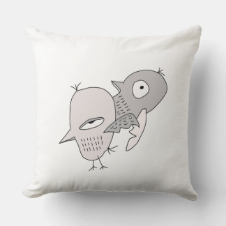 birds sparrows autumn warm home interior throw pillow
