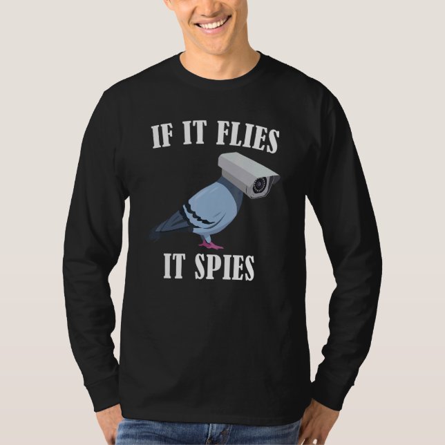 Birds Spie Conspiracy Joke Meme Surveillance Mens  T-Shirt (Front)