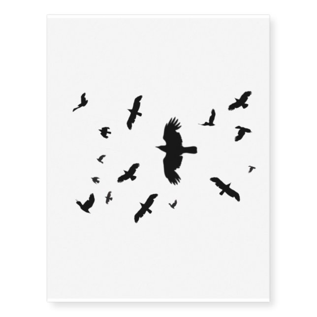 Birds Temporary tattoo (Front)