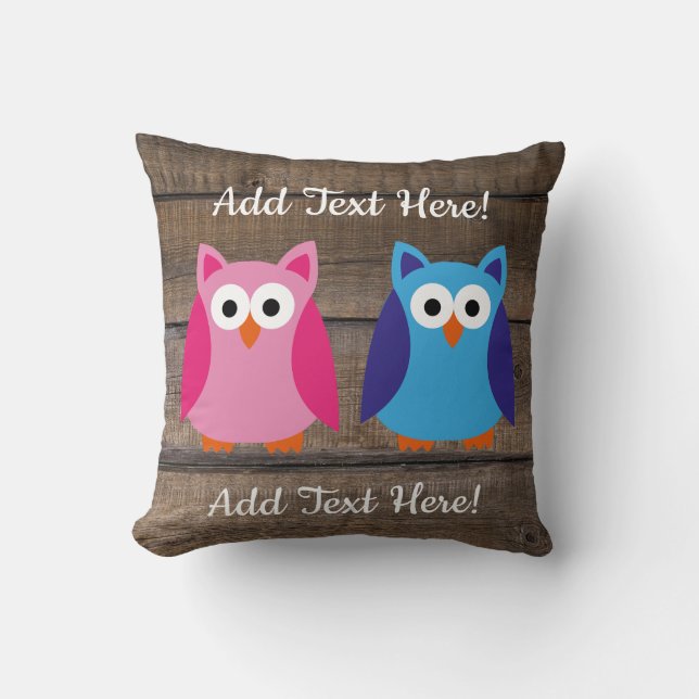Birds Throw Pillow (Front)