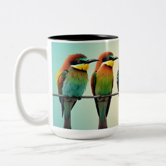 BIRDS Two-Tone COFFEE MUG