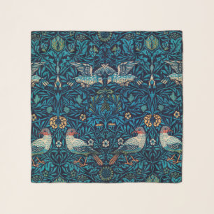 Birds (Vintage Floral Pattern) (by William Morris) Scarf