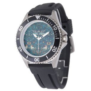 Birds (Vintage Floral Pattern) (by William Morris) Watch