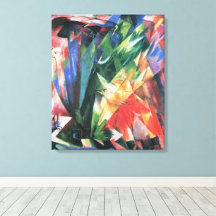 Birds (Vogel) by Franz Marc, Vintage Cubism Art Canvas Print