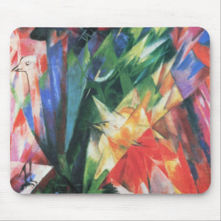 Birds (Vogel) by Franz Marc, Vintage Cubism Art Mouse Pad