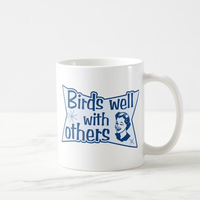 Birds Well With Others Coffee Mug (Right)