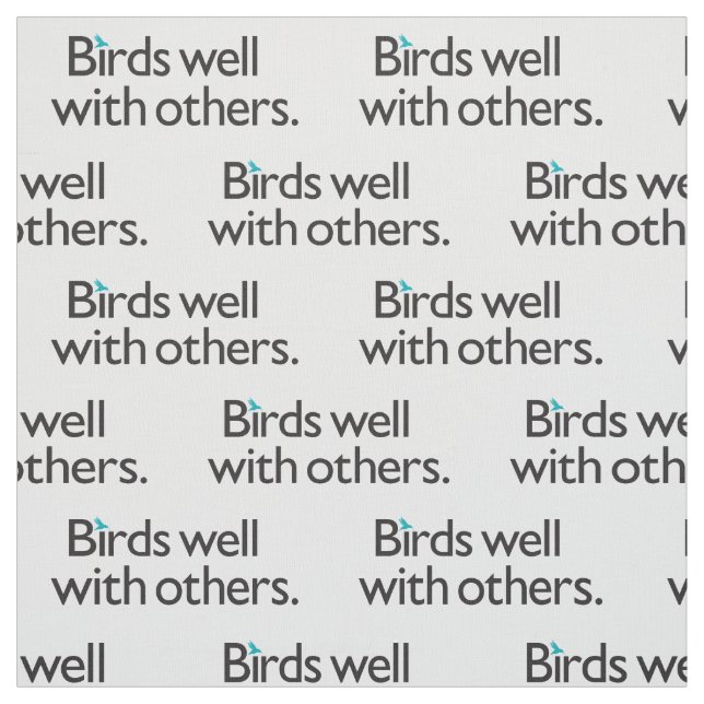 Birds Well with Others Fabric (Swatch)