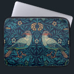 Birds William Morris. Blue animal vintage pattern  Laptop Sleeve<br><div class="desc">William Morris "Birds" laptop sleeve. Blue animal vintage pattern.</div>