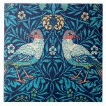 Birds, William Morris Ceramic Tile<br><div class="desc">William Morris (24 March 1834 – 3 October 1896) was a British textile designer, poet, novelist, translator, and socialist activist associated with the British Arts and Crafts Movement. He was a major contributor to the revival of traditional British textile arts and methods of production. His literary contributions helped to establish...</div>