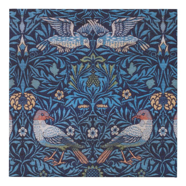 Birds, William Morris Faux Canvas Print (Front)