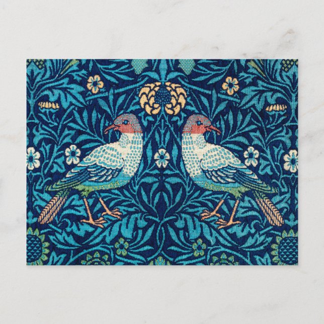 Birds, William Morris Postcard (Front)