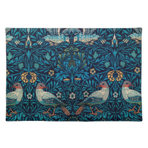 Birds William Morris Vintage Floral Pattern Cloth Placemat