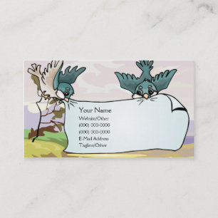 Birds with Banner Business Card