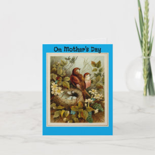 Birds With Nest Mother's Day Greeting Card
