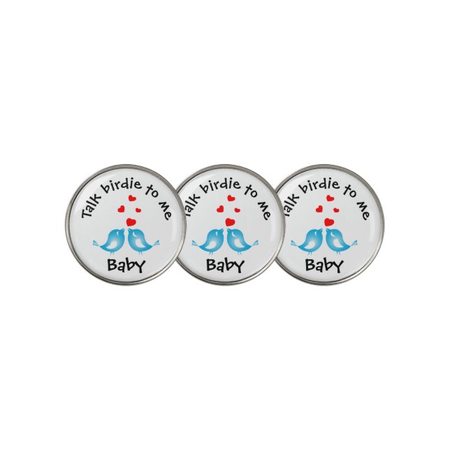 Birds with Quote Golf Ball Marker (3 Up)