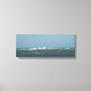 Birds Working Canvas Print