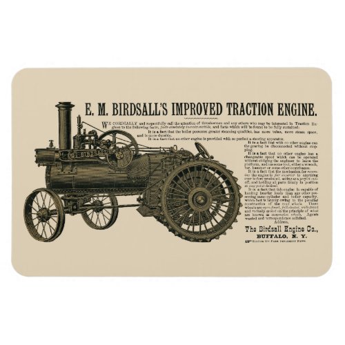 Birdsalls Steam  Engine Traction 1889 Tractor Magnet