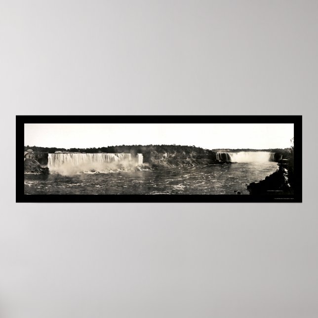 Birdseye Niagara Falls Photo 1916 Poster (Front)