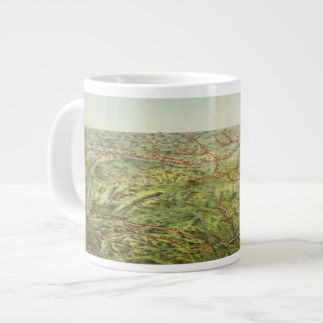 Birdseyes View Great Plains Giant Coffee Mug (Front Left)