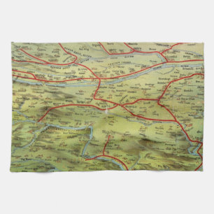 Birdseyes View Great Plains Kitchen Towel