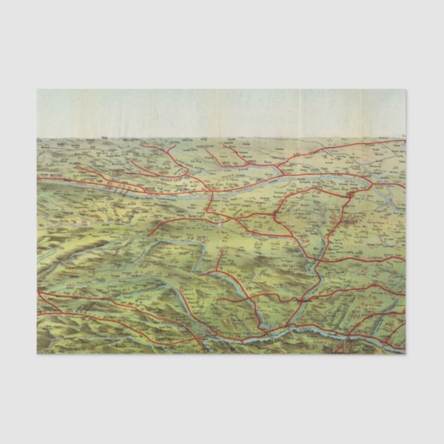 Birdseyes View Great Plains Tissue Paper (Front)