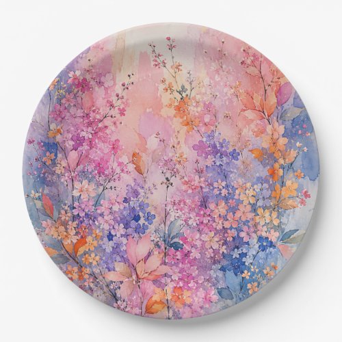 Birdsong Among Blossoms Paper Plates