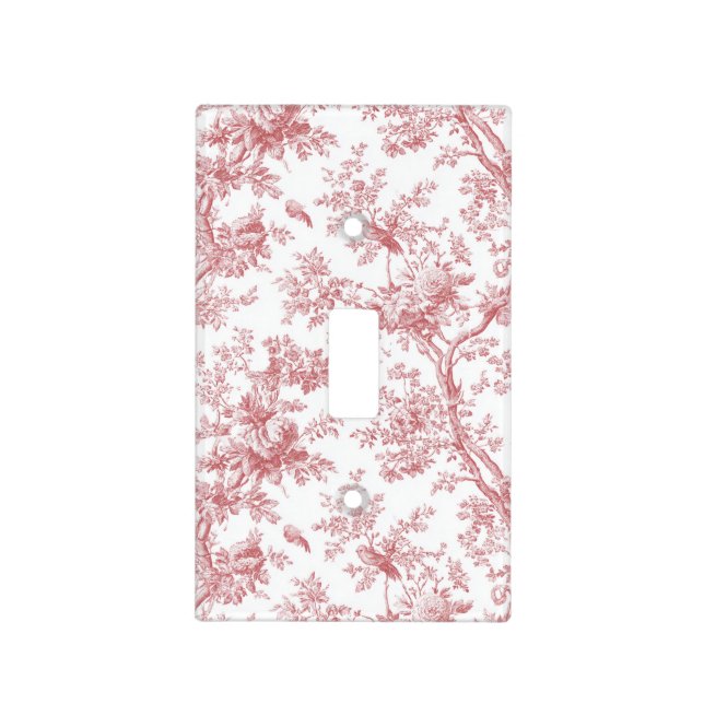 Birdsong Toile Light Switch Cover (Front)
