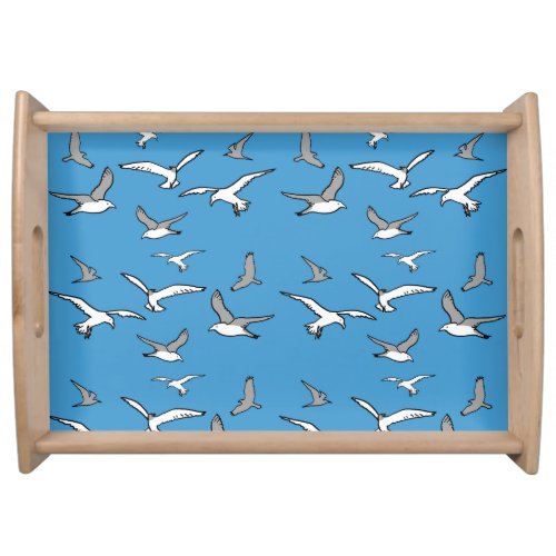 Birdwatcher Gift Idea _ a Flock of Seagulls on a Serving Tray